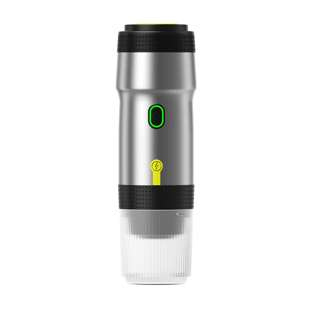 60ml Electric Wireless Heating Coffee Machine Fit for Coffee Capsule/Powder Travel Coffee Maker for Car & Home Camping Travel
