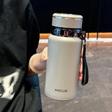 600ml/800ml Fashion Stainless Steel 316 Vacuum Flask With Filter Portable Coffee Tea Thermal Water Bottle Travel Tumbler