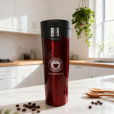 Snap-on Lid Design Thermal Mug 500ml Stainless Steel Coffee Cup Double Wall Vacuum Flask Bottle Tea Coffee Leak-proof Mug