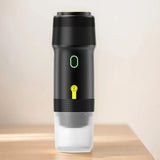 60ml Electric Wireless Heating Coffee Machine Fit for Coffee Capsule/Powder Travel Coffee Maker for Car & Home Camping Travel