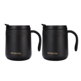 350/500ml Insulated Coffee Mug with Handle Stainless Steel Insulated Mug Coffee Tumbler Thermos Tea Cups with Lip