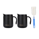 350/500ml Insulated Coffee Mug with Handle Stainless Steel Insulated Mug Coffee Tumbler Thermos Tea Cups with Lip