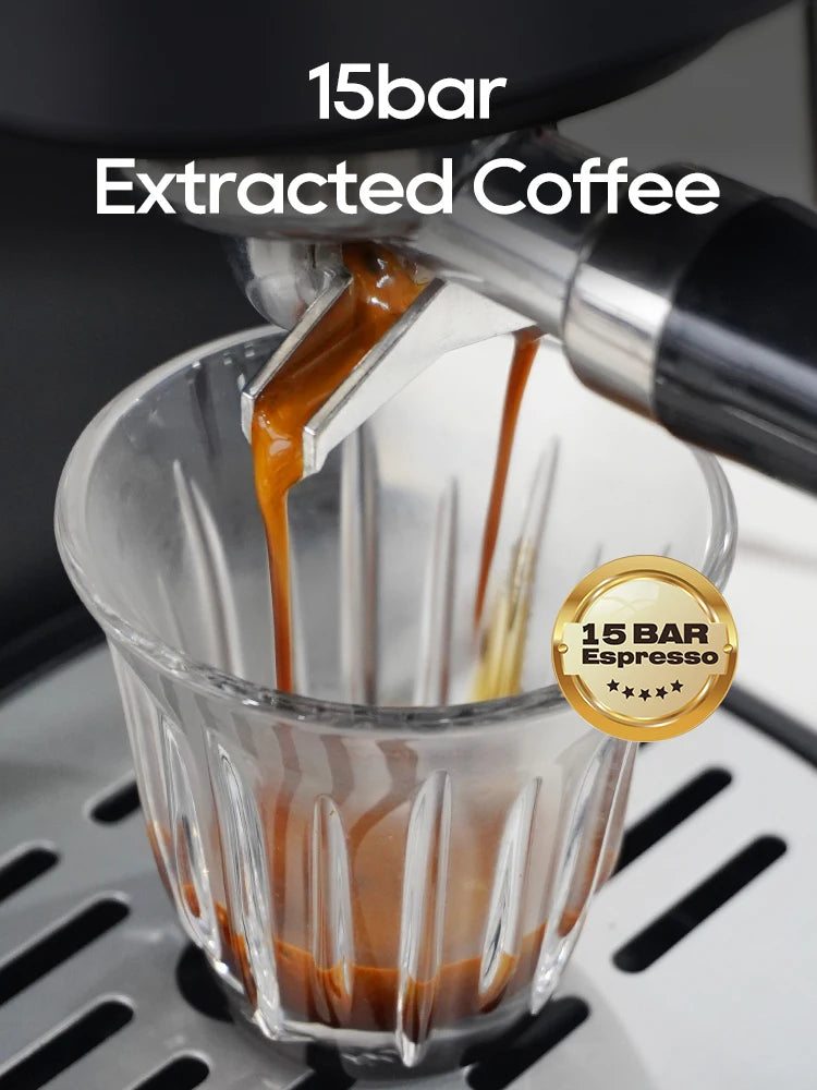 HiBREW Espresso Coffee machine Cafetera Semi Automatic Coffee Maker 20Bar Visual Temperatura H5A
