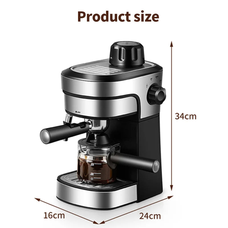 Professional Italian coffee machine, coffee maker for baristas, espresso machine, multi-functional milk frother