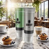 3-in-1 Electric Wireless Heating Coffee Machine Fit for Coffee Capsule/Powder Travel Coffee Maker for Car & Home Camping Travel