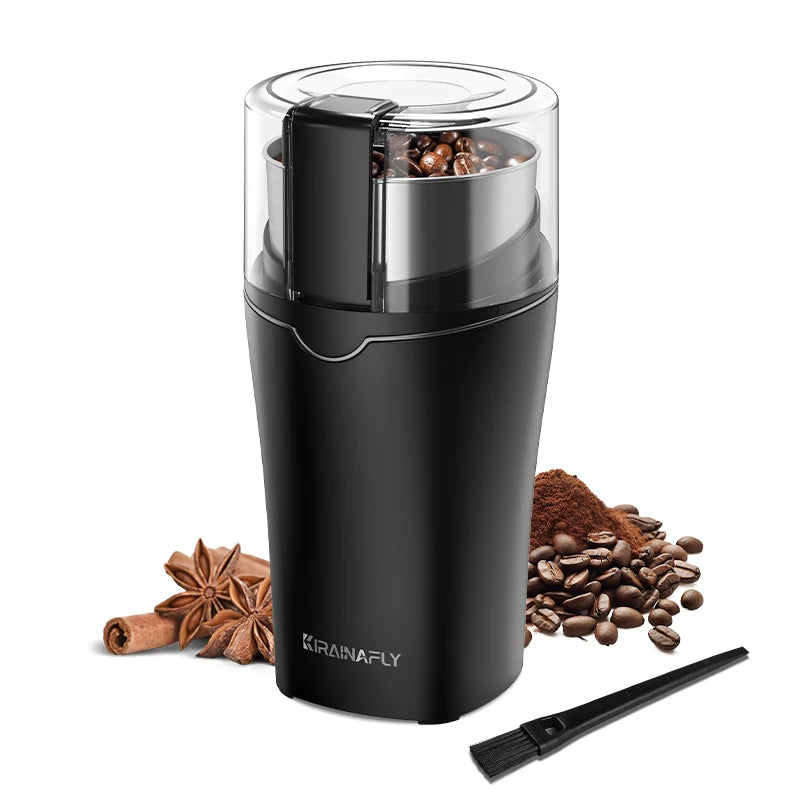 Professional Coffee Grinder with Removable Stainless Steel Cup Coffee Bean Grinder for Spices Herb Grain Mill for Kitchen 300W