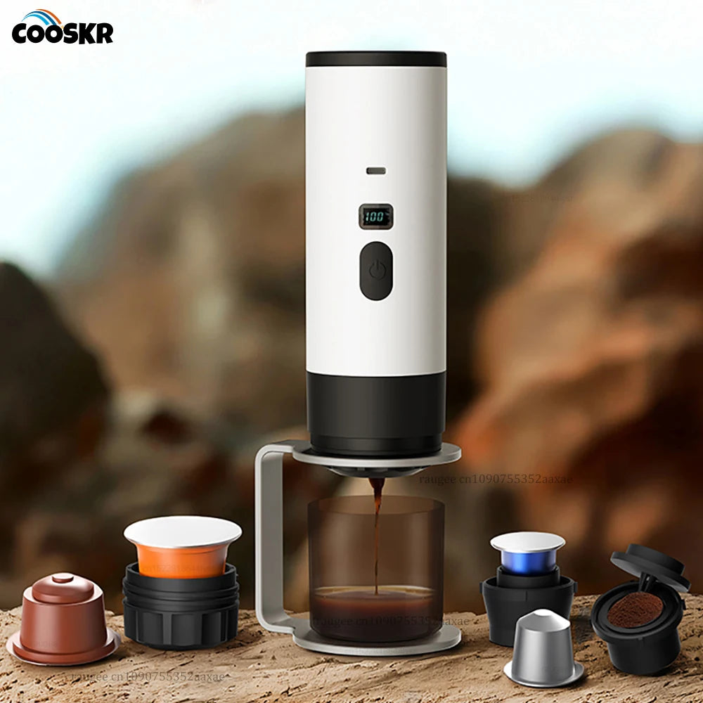 Portable Coffee Maker Wireless Espresso Maker 3 In 1 Self Heating Camping Coffee Maker for Travel Car Home Camping Coffee Maker