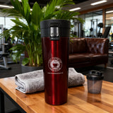 Snap-on Lid Design Thermal Mug 500ml Stainless Steel Coffee Cup Double Wall Vacuum Flask Bottle Tea Coffee Leak-proof Mug