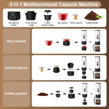 Portable Coffee Maker Wireless Espresso Maker 3 In 1 Self Heating Camping Coffee Maker for Travel Car Home Camping Coffee Maker