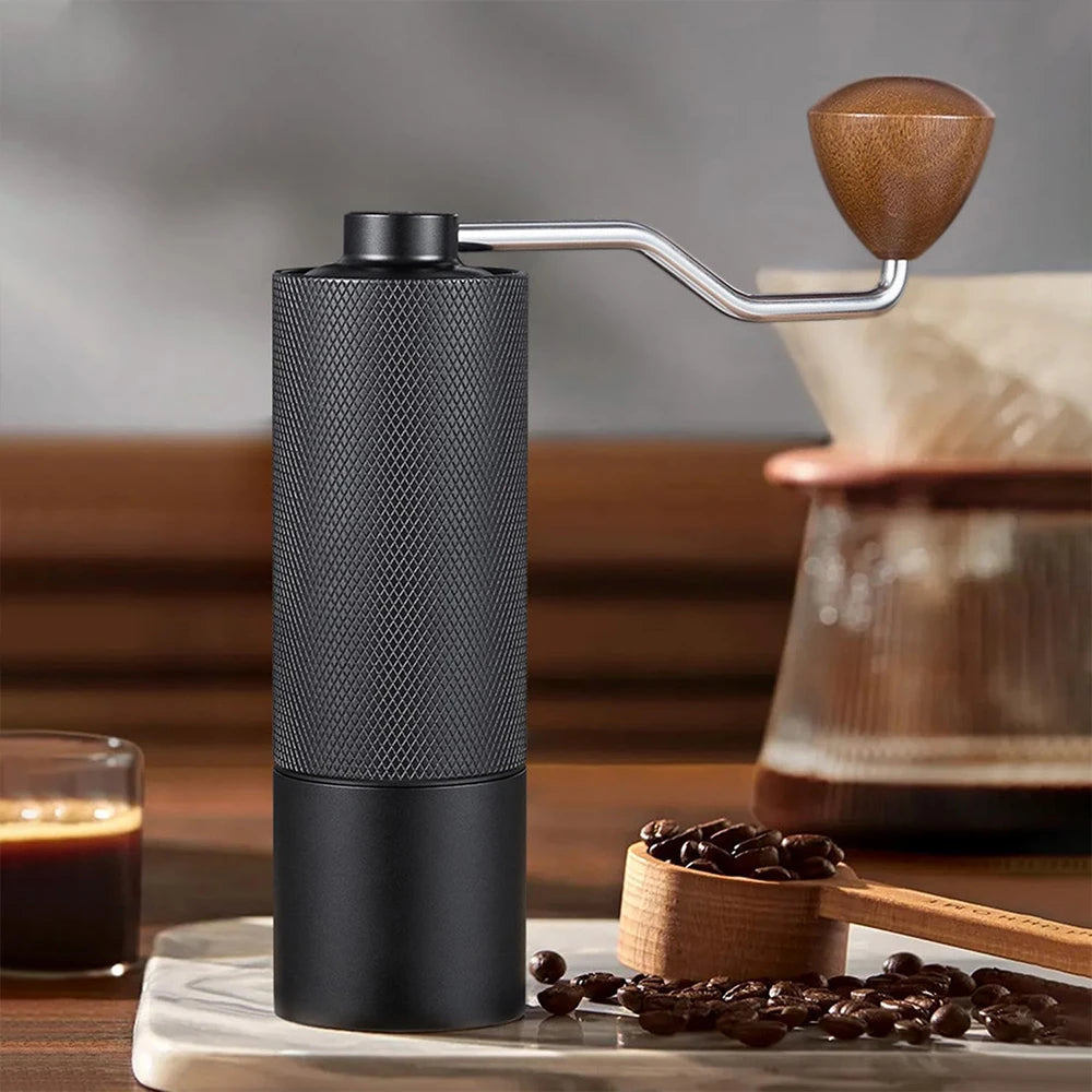 Manual Coffee Grinder Stainless Steel Conical Burr Adjustable Setting High Quality Portable Hand Grinder
