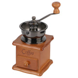 Wooden Retro Style Utensils Stainless Steel Handle With Ceramic Millston Spice Burr Mill Coffee Manual Coffee Bean Grinder
