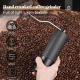 Manual Coffee Grinder Stainless Steel Conical Burr Adjustable Setting High Quality Portable Hand Grinder