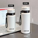 600ml/800ml Fashion Stainless Steel 316 Vacuum Flask With Filter Portable Coffee Tea Thermal Water Bottle Travel Tumbler