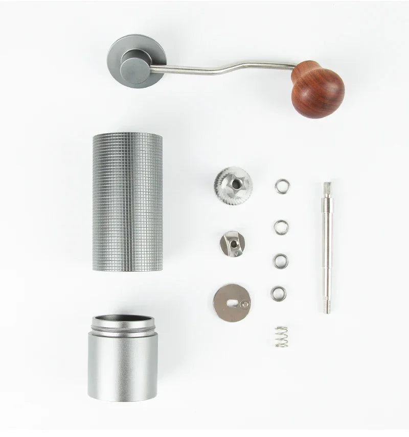 Professional Manual Coffee Grinder Upgrade All-metal Body Anti-slip Design Portable Grinder Burr Inside