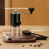Manual Coffee Grinder Machine Grinding Home Outdoors Travel Hand Crank Portable Coffee Grinder Adjustable Bean Grinder withbrush