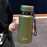 600ml/800ml Fashion Stainless Steel 316 Vacuum Flask With Filter Portable Coffee Tea Thermal Water Bottle Travel Tumbler