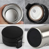 Snap-on Lid Design Thermal Mug 500ml Stainless Steel Coffee Cup Double Wall Vacuum Flask Bottle Tea Coffee Leak-proof Mug