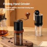 Manual Coffee Grinder Machine Grinding Home Outdoors Travel Hand Crank Portable Coffee Grinder Adjustable Bean Grinder withbrush