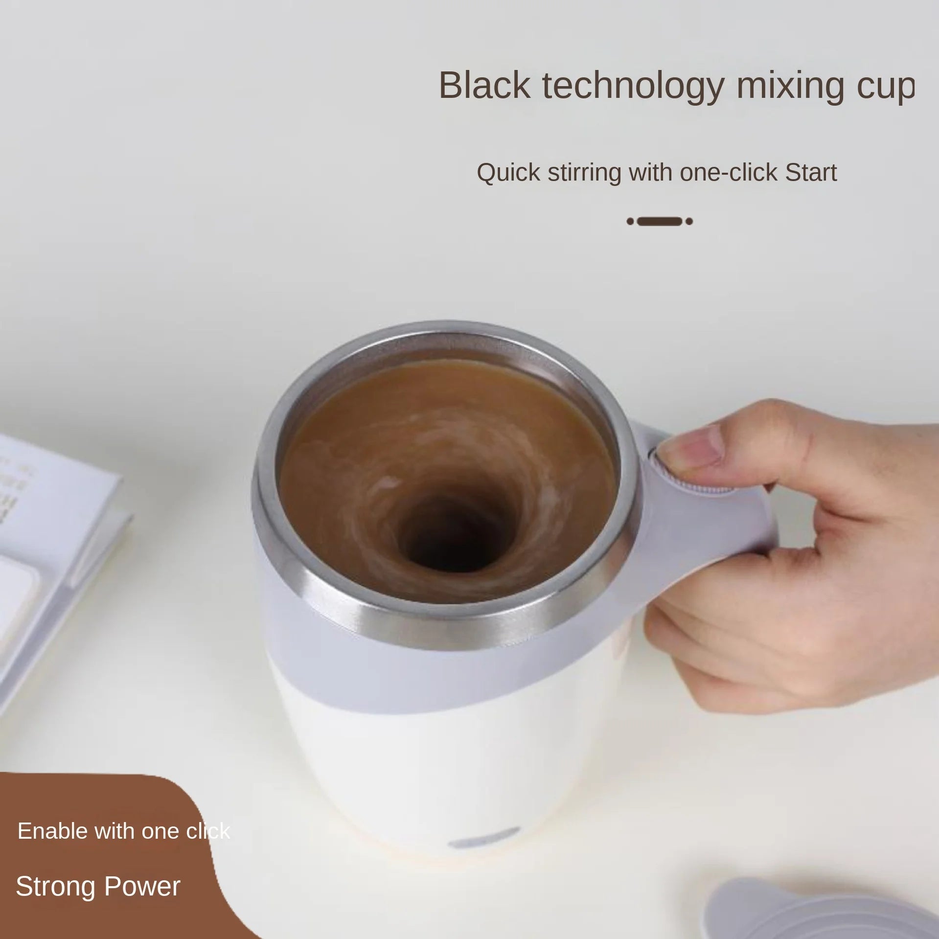 Automatic Self Stirring Mugs Stainless Steel Coffee Mixing Cup Portable USB Electric Blender Smart Mixer Thermal Cup Home Office