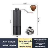 Manual Coffee Grinder Stainless Steel Conical Burr Adjustable Setting High Quality Portable Hand Grinder