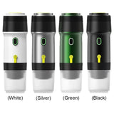 60ml Electric Wireless Heating Coffee Machine Fit for Coffee Capsule/Powder Travel Coffee Maker for Car & Home Camping Travel